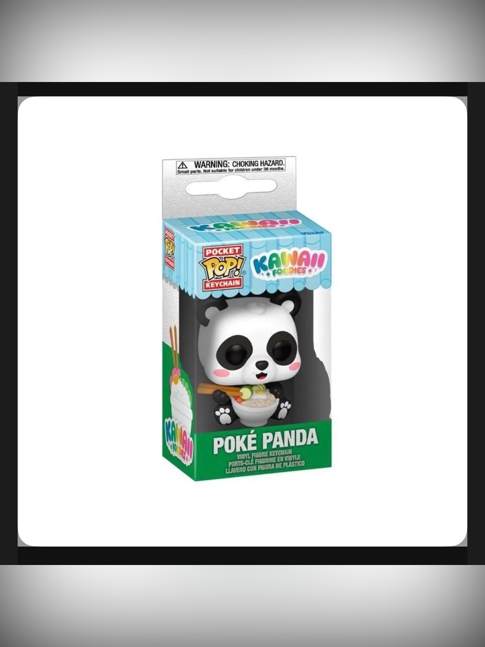 Funko Pocket Pop! Keychain Poke Panda - Black & White with Pink Cheeks